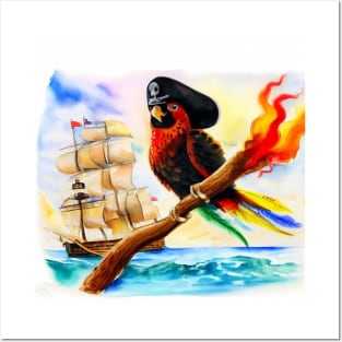 Pirate Parrot . Posters and Art